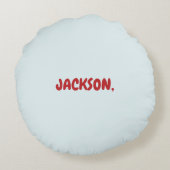 誕生日ボーイパズルラブトゥピース ラウンドクッション (裏面)