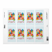 誕生日ボーイパズルラブトゥピース ラベル (フルシート)