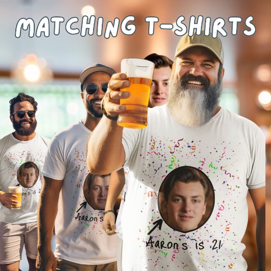 誕生日ボーイパブクロール21番目のパーティーグループ Tシャツ