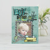 誕生日ボーイパーティー招待状 招待状 (スタンド正面)