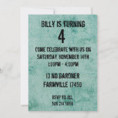 誕生日ボーイパーティー招待状 招待状 (裏面)