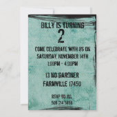 誕生日ボーイパーティー招待状 招待状 (裏面)