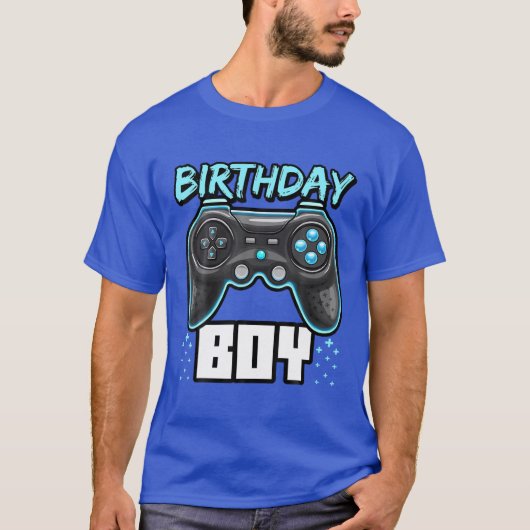 誕生日ボーイビデオゲームコントローラ誕生日ゲーマー Tシャツ (正面)