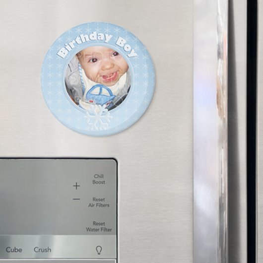 誕生日ボーイフォトウィンターオネダーランド マグネット (インサイチュ (冷蔵庫))