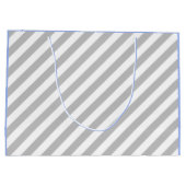 誕生日ボーイブルーベビーエレファントラージ抱き枕 ラージペーパーバッグ (裏面)