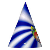 誕生日ボーイブルー パーティーハット (左)