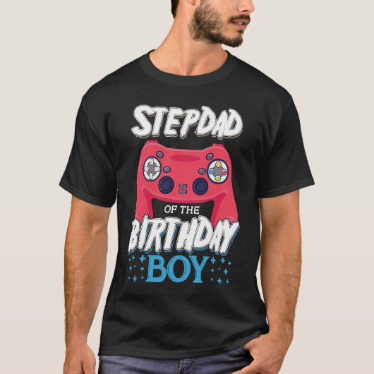 誕生日ボーイマッチングビデオゲーマーBの義父 Tシャツ (正面)
