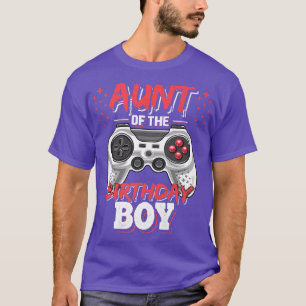 誕生日ボーイマッチングビデオゲーム誕生の叔母 Tシャツ