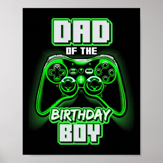 誕生日ボーイマッチングビデオゲーム誕生日P ポスター (正面)