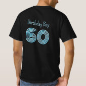 誕生日ボーイメンズファストカー&マイルストーンエイジカスタム Tシャツ (裏面)