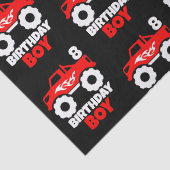 誕生日ボーイレッドモンスタートラックとエイジブラック 薄葉紙 (詳細)
