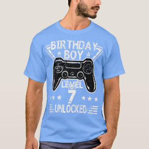 誕生日ボーイレベル7アンロック第7誕生日ビデオG Tシャツ