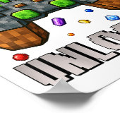 誕生日ボーイレベル7ロック解除7誕生日ゲームPi ポスター (角)