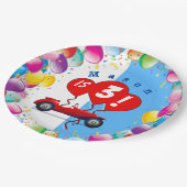 誕生日ボーイレーカー&バルーン紙プレート ペーパープレート (アングル)