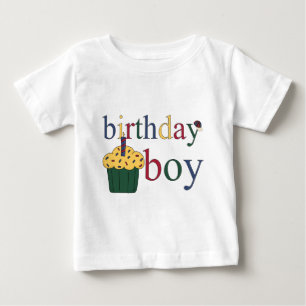 誕生日ボーイ乳児ショートスリーブ ベビーTシャツ