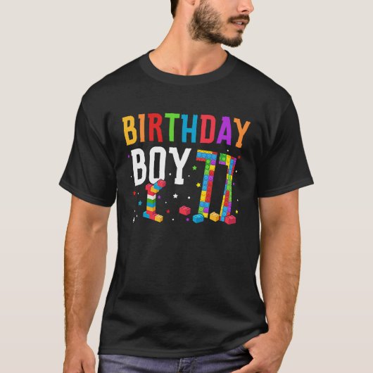 誕生日ボーイ建物ブロック11歳2 Tシャツ (正面)