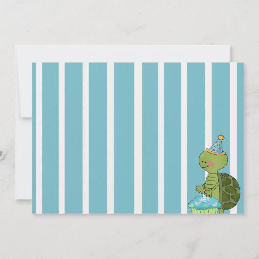 誕生日ボーイ招待状 招待状 (裏面)