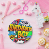 誕生日ボーイ漫画ブックパーティー ペーパープレート (パーティー)