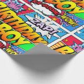 誕生日ボーイ漫画本 ラッピングペーパー (角)