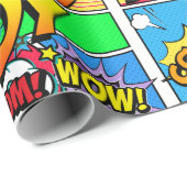 誕生日ボーイ漫画本 ラッピングペーパー (ロールコーナー)