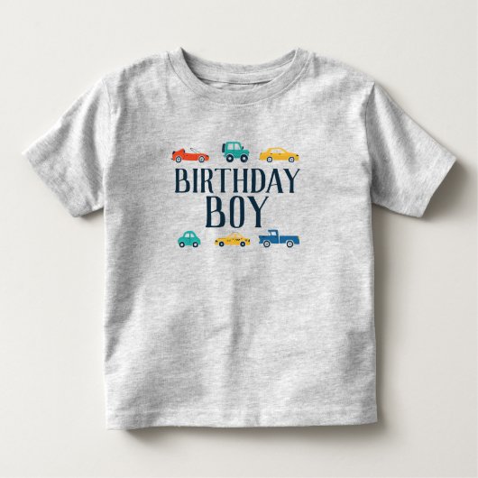 誕生日ボーイ輸送誕生日シャツ トドラーTシャツ (正面)