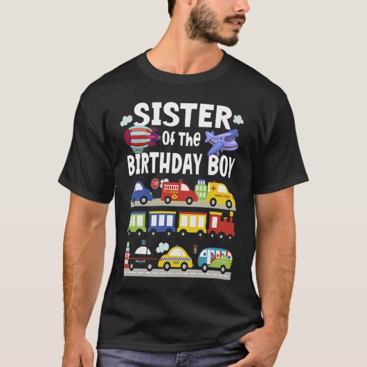 誕生日ボーイ輸送車の姉妹 Tシャツ (正面)