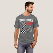 誕生日ボーイ2ndバースデーレース旗2日レース tシャツ (正面フル)
