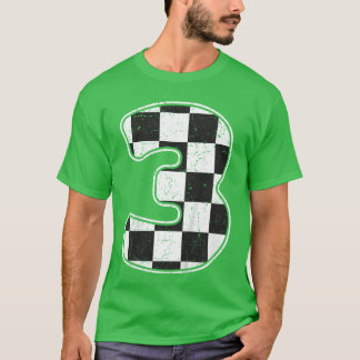 誕生日ボーイ3スリーレース第3バースデーレース国旗 Tシャツ