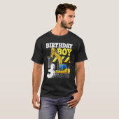 誕生日ボーイ3rdバースデーショベル建築V Tシャツ (正面フル)