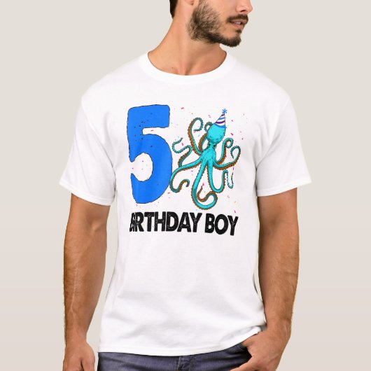 誕生日ボーイ5 Sタコラブ Tシャツ (正面)