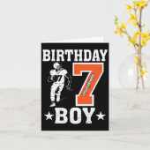 誕生日ボーイ7歳サッカー愛好家7歳の誕生日 カード (黄色い花)