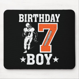 誕生日ボーイ7歳サッカー愛好家7歳の誕生日 マウスパッド