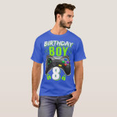 誕生日ボーイ8ビデオゲーム制御ゲーマー8th tシャツ (正面フル)