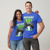 誕生日ボーイ8ビデオゲーム制御ゲーマー8th tシャツ (ユニセックス)