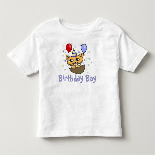 誕生日ボーイ トドラーTシャツ (正面)