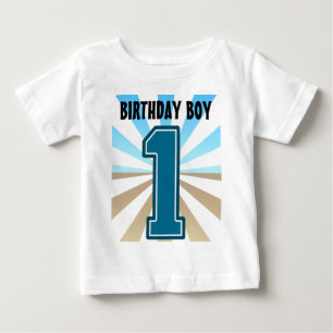 誕生日ボーイ、ビッグナンバーワン、BデイTシャツ ベビーTシャツ
