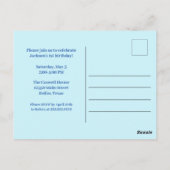 誕生日ボーイ フォトカスタム こどものパーティー招待状 ポストカード (裏面)