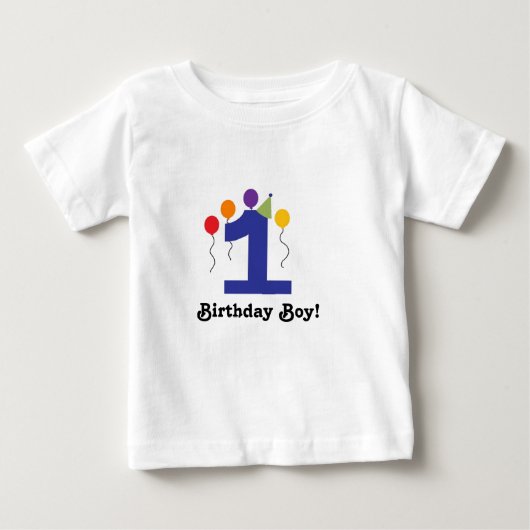 誕生日ボーイ！ ベビーTシャツ (正面)