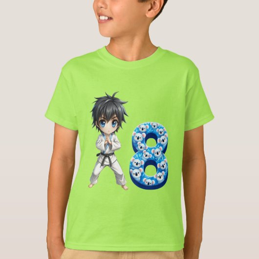 誕生日ボーイAt 8 Tシャツ (正面)