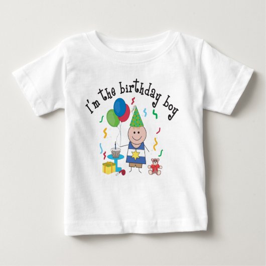 誕生日ボーイTシャツ ベビーTシャツ (正面)