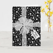 誕生日ボーオンフローラプリント カード (黄色い花)