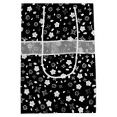 誕生日ボーオンフローラプリント ミディアムペーパーバッグ (裏面)