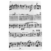 誕生日ボーオンミュージック ミディアムペーパーバッグ (裏面)