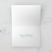 誕生日ボートに乗った子供の折り畳みカード シーズンカード (内部)