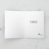 誕生日ボートのパーソナライズ可能なスポーツ カード (内部)