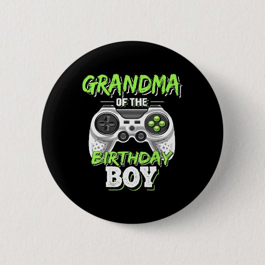 誕生日ボーマッチングビデオゲーム誕生日1 缶バッジ (正面)