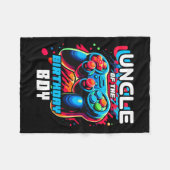 誕生日ボーマッチングビデオゲーム誕生日3 フリースブランケット (正面(横))