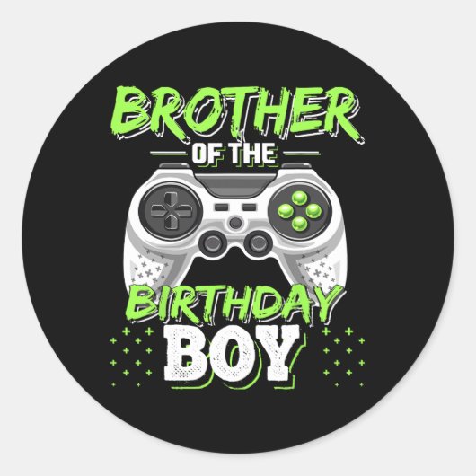 誕生日ボーマッチングビデオゲーム誕生日4 ラウンドシール (正面)