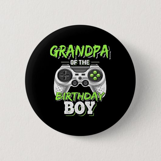 誕生日ボーマッチングビデオゲーム誕生日5 缶バッジ (正面)