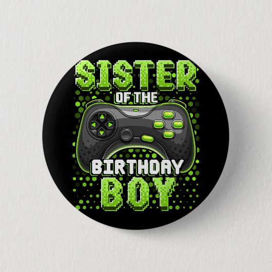 誕生日ボーマッチングビデオゲーム誕生日5 缶バッジ (正面)